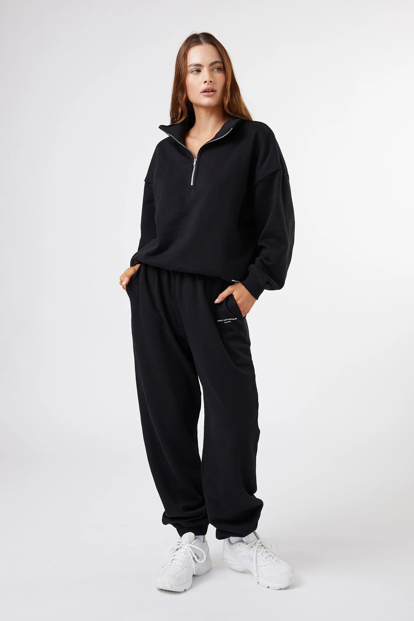 ovy french terry sweat black Lサイズ Half Zip French Terry Relax P/O Sweat (black) | OVY