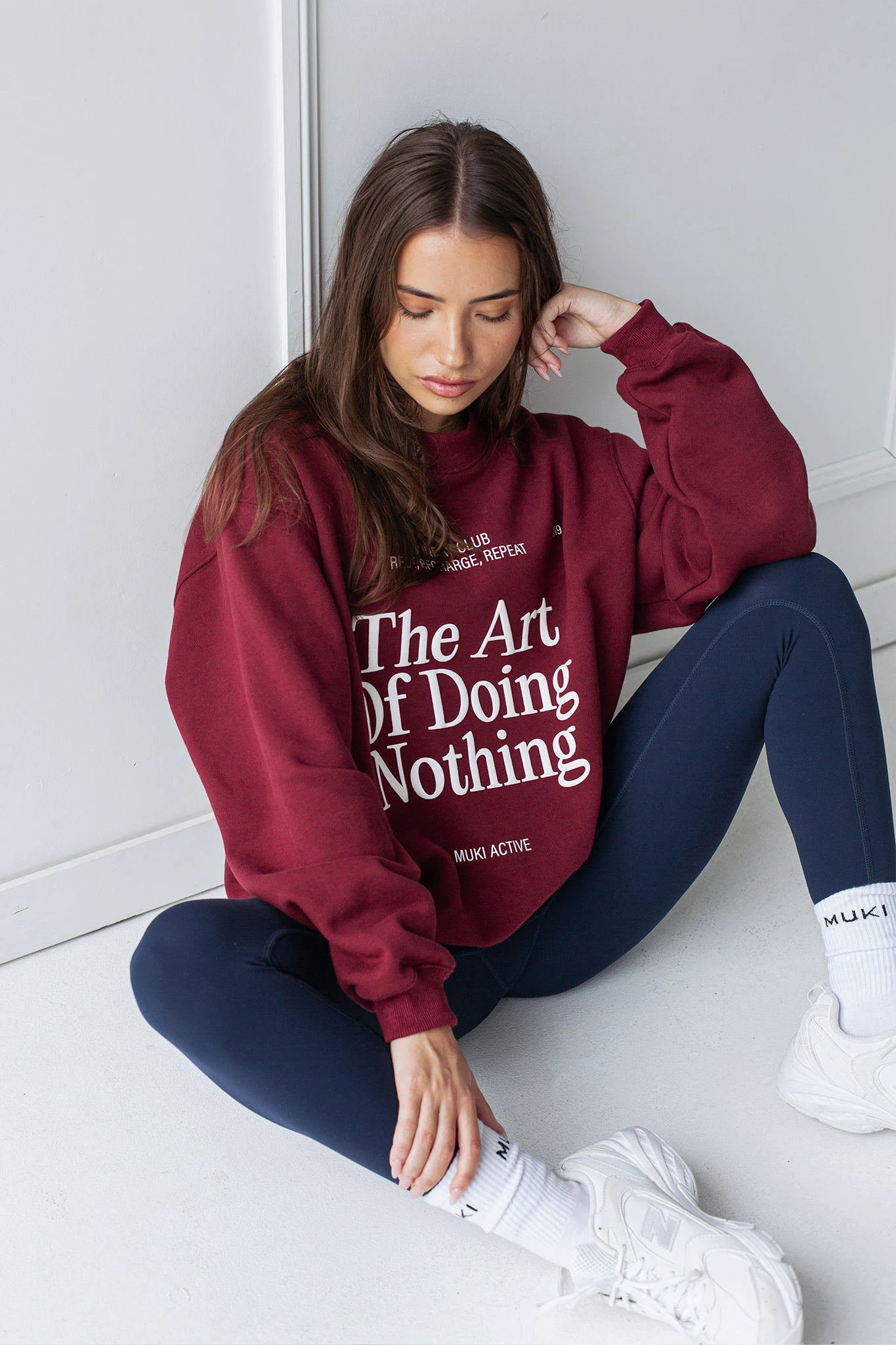 トップス everyone exclusive sweatshirt BURGUNDY Women's Burgundy Fourth Studio Relaxed Oversized Sweatshirt